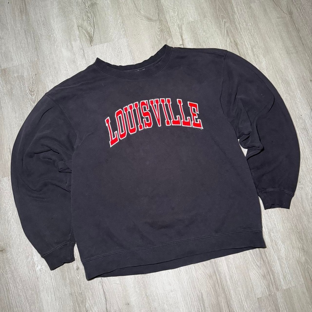 Y2K Louisville Crewneck Sweatshirt sellout with red spell out